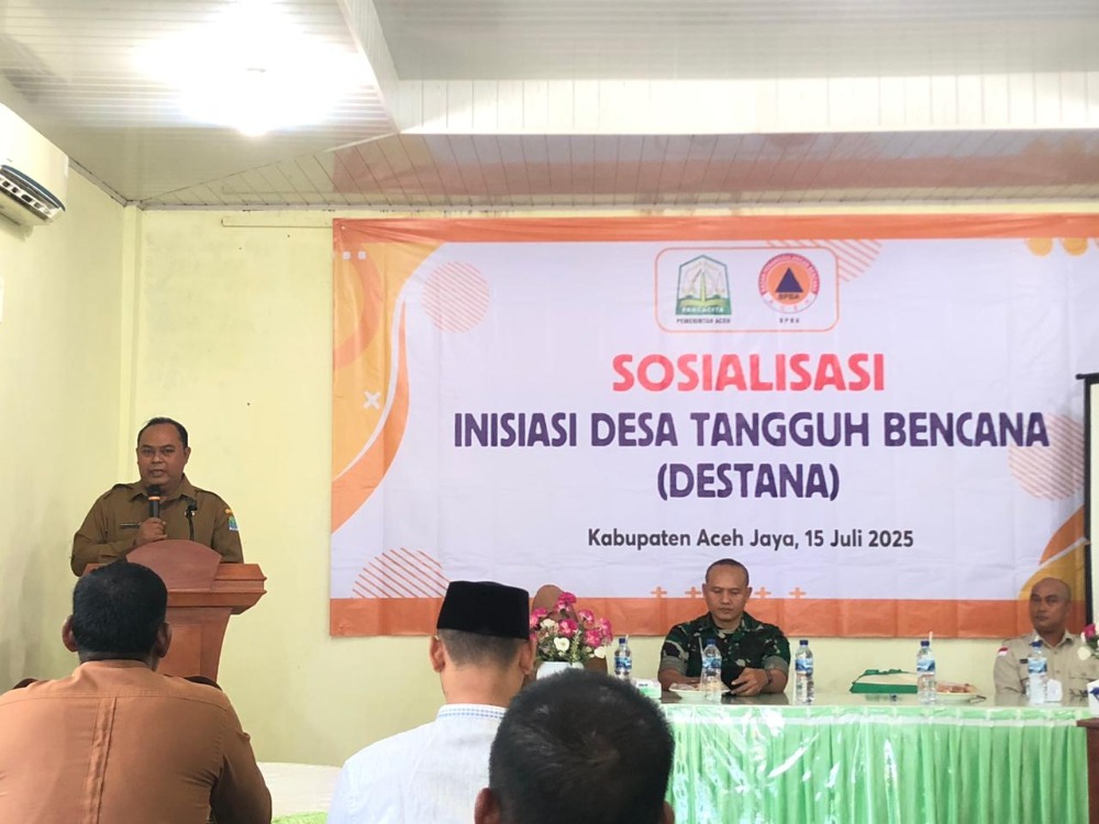 BPBA dan BPBK Aceh Jaya Dorong Pembentukan Desa Tangguh Bencana