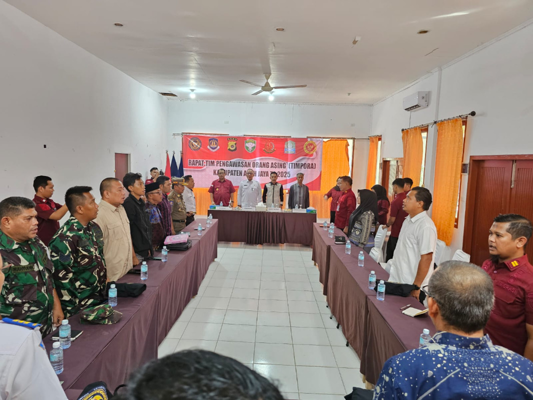 Pemkab Aceh Jaya Gelar Rakor Tim Pengawasan Orang Asing